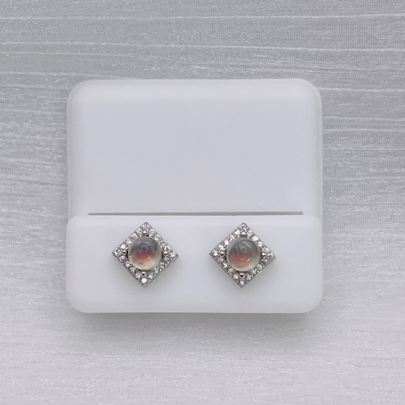 Madagascar Moonstone S925 Studs